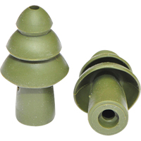 BattlePlugs&reg; Earplugs Replacement Tip, Uncorded, Bulk - Polybag, 24 dB NRR, Medium Par Equipment