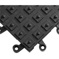 Tapis ErgoDeck avec crampons antid&eacute;rapants int&eacute;gr&eacute;s No 552, PVC, 1-1/2' la c, 1-1/2' lo, 7/8" &eacute;paisseur, Noir Par Equipment