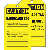 Tags By-The-Roll Safety Tags, Cardstock, 3" W x 6-1/4" H, English Par Equipment