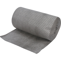Rouleaux absorbants en fibres fines de calibre industriel, Poids moyen, 150' lo x 30" la, Absorption 50 gal. Par Equipment