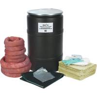 Trousse de lutte contre les d&eacute;versements de premi&egrave;re qualit&eacute;, Mati&egrave;res dangereuses, Baril, Absorbance de 55 gal. US Par Equipment