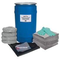 Trousse de lutte contre les d&eacute;versements pour &eacute;tabli, Universel, Baril, Absorbance de 30 gal. US Par Equipment
