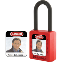 Étiquettes d'identification à photo pour cadenas en thermoplastique Zenex<sup>MC</sup> SEJ530 | Par Equipment