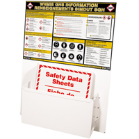 GHS Information Stations, English & French, Binders Included Par Equipment