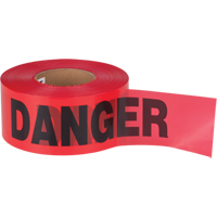 "Danger" Barricade Tape, Bilingual, 3" W x 1000' L, 1.5 mils, Black on Red SEK399 | Par Equipment