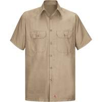 Short Sleeve Ripstop Shirt, Men's, 3X-Large, Khaki Par Equipment
