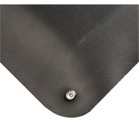 Electrically Conductive Mat No.786, 2' W x 3' L x 15/16" T, PVC, Smooth, Black Par Equipment