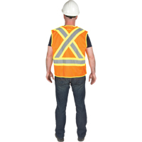 5-Point Tear-Away Premium Safety Vest , High Visibility Orange, Large/X-Large, Polyester Par Equipment