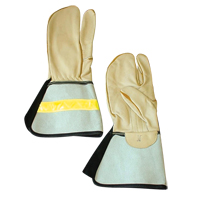 1 Finger Lineman's Glove, Medium, Grain Cowhide Palm Par Equipment