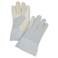 Split-Back Premium Work Gloves, Medium, Grain Cowhide Palm Par Equipment