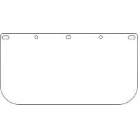 Dynamic Faceshield Visor Window, PETG, Clear Tint Par Equipment