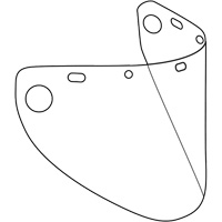 Dynamic Formed Faceshield, Copolyester/PETG, Clear Tint Par Equipment