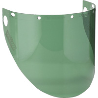 Dynamic Formed Faceshield, Polycarbonate, Green Tint Par Equipment