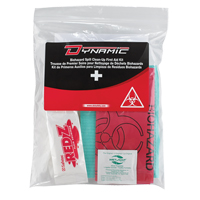 Trousse de premiers soins pour nettoyage de biorisques Dynamic, Dispositif m&eacute;dical Classe 1, Sac en plastique refermable Par Equipment