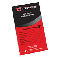 Dynamic First Aid Pocket Guide Par Equipment