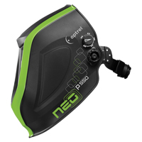 P550 Welding Helmet, 3.94" L x 1.97" W View Area, 4/9 - 13 Shade Range, Black/Green Par Equipment