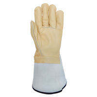 Lineman's Gloves, Small, Grain Cowhide Palm SGE163 | Par Equipment