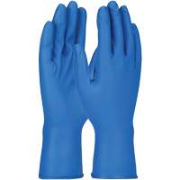 Gants Grippaz, Petit, Nitrile, 8 mils, Sans poudre, Bleu Par Equipment