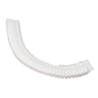 Pleated Bouffant Cap, Polypropylene, 19", White Par Equipment