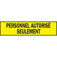Warning Barricade Tape, French, 3" W x 200' L, 3.5 mils, Black on Yellow Par Equipment
