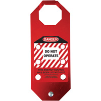 Stopout<sup>®</sup> OSHA Danger Aluma-Tag™ Do Not Operate Hasp, Red SGH859 | Par Equipment