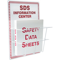 Basket-Style Aluminum Safety Data Sheet Center, English, Binders Included Par Equipment