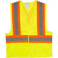Traffic Safety Vest, High Visibility Lime-Yellow, 2X-Large, Polyester, CSA Z96 Class 2 - Level 2 SGI280 | Par Equipment