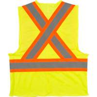 Traffic Safety Vest, High Visibility Lime-Yellow, Medium, Polyester, CSA Z96 Class 2 - Level 2 SGI277 | Par Equipment
