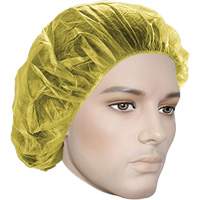 Bouffant Caps, Polypropylene, 24", Yellow Par Equipment