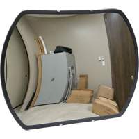 Miroir convexe rectangulaire/rond avec support, 18" h x 26" la, Intérieur/Extérieur SGI562 | Par Equipment