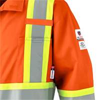 7702 Combinaison de s&eacute;curit&eacute; haute visibilit&eacute; ignifuge, Taille 36, Orange Par Equipment