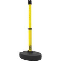 PLUS Barrier Post Set Receiver, 42" High, Yellow Par Equipment