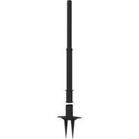 PLUS Barrier Post, 42" High, Black Par Equipment
