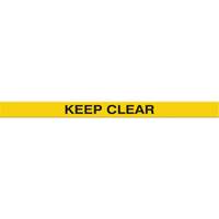Marqueur robuste pour le sol Tough-Mark, Rectangle, 48" lo x 2" la, Jaune, Poly&eacute;thyl&egrave;ne Par Equipment