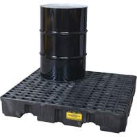 Spill Containment Pallet, 66 US gal. Spill Capacity, 51.5" x 51.5" x 8" SGJ305 | Par Equipment