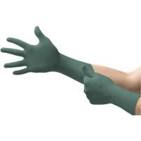 Gants Dura Flock, Petit, Nitrile, 8 mils, Sans poudre, Vert Par Equipment