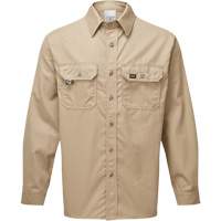 Chemise de travail de luxe 7 oz UltraSoft, Grand, Khaki Par Equipment