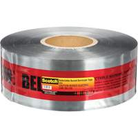 Scotch&reg; Detectable Buried Barricade Tape, English, 3" W x 1000' L, 5 mils, Black on Red Par Equipment