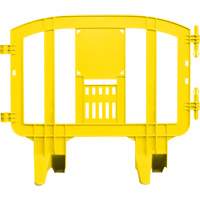 Minit Barricade, Interlocking, 49" L x 39" H, Yellow SGN474 | Par Equipment
