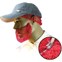 Disposable Beard Nets, Polypropylene, Red Par Equipment