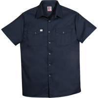 Chemise de travail &agrave; manches courtes en tissu crois&eacute;, Hommes, 4T-Grand, Bleu marine Par Equipment