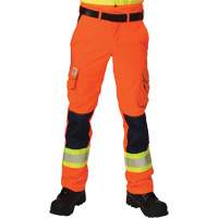Ripstop High-Visibility Cargo Pants, Polyester, 28, High Visibility Orange Par Equipment