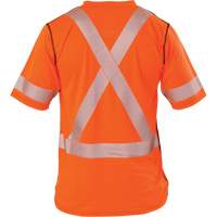 Polartec&reg; Power Grid&reg; High Visibility Short Sleeved T-Shirt, Polyester, Small, Orange Par Equipment