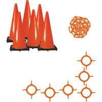 Traffic Cone & Chain Kit, 28", Orange SGO162 | Par Equipment