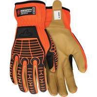 UltraTech Impact Gloves, Medium, Grain Leather Palm, Slip-On Cuff Par Equipment