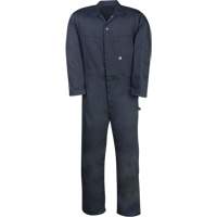 Industrial Work Coveralls, Men's, Navy Blue, Size 36 Par Equipment