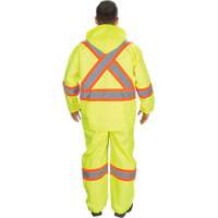 RZ1000 Rain Suit, Polyester, Small, High Visibility Lime-Yellow Par Equipment
