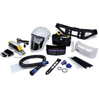 Trousse d'ensemble respirateur d'&eacute;puration d'air propuls&eacute; pour peintre Versaflo, Capuchon & visi&egrave;re, Pile Lithium-ion Par Equipment