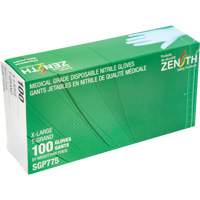 Puncture-Resistant Medical-Grade Disposable Gloves, X-Large, Nitrile, 4.5-mil, Powder-Free, Blue, Class 2 Par Equipment