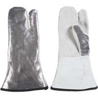 One Finger Heat Resistant Mitt, Aluminized/Kevlar<sup>®</sup>/Leather, One Size, Protects Up To 650°F (343°C) SGQ175 | Par Equipment